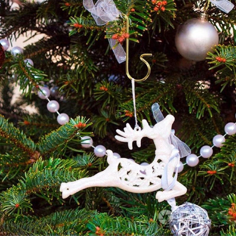 200 Pieces Christmas Tree Hooks, S Shape Christmas Ball Hooks, Christmas Tree Hangers, Christmas Tree Decoration Hooks