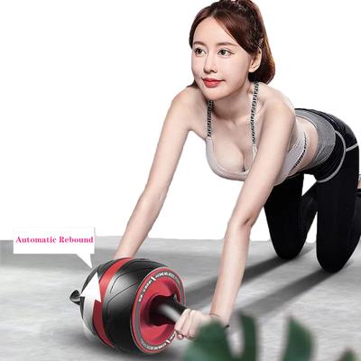 Fără zgomot Antrenor de mușchi abdominali Rolă abdominală Roată pentru abdomen Antrenament la domiciliu Sală de sport Echipament de fitness Rola de recuperare automată