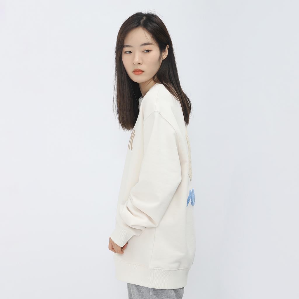 New MLB Sweatshirts Unisex Cream 3AMTEC114-50CRS