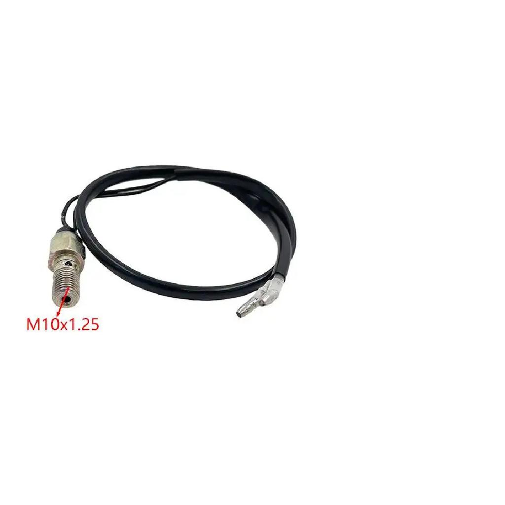 M10x1.25 Motorcycle Hydraulic Brake Pressure Light Switch Banjo Bolt Straight Joint Universal