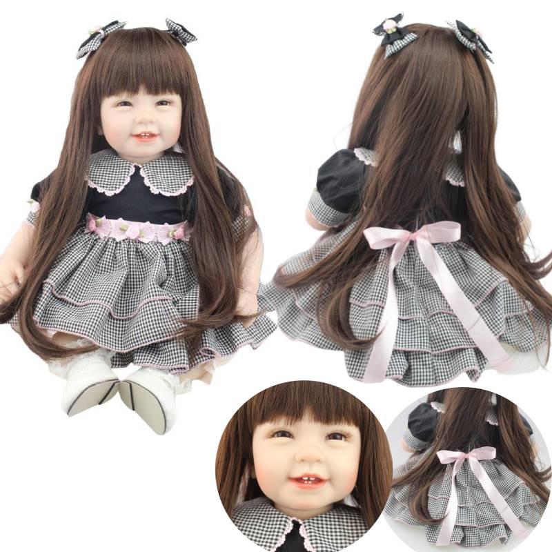 Npk Cute Smiling Face Realistic Baby Doll For Pretend Play And Girls' Gifts