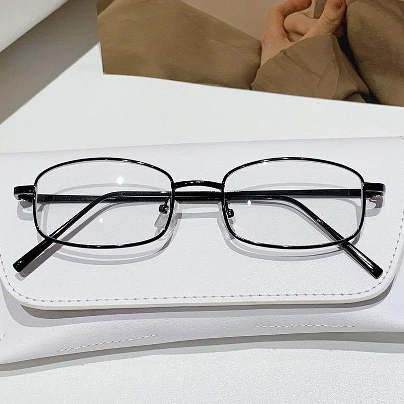 

Y2K Harajuku Small Square Frame Glasses Women Retro Metal Eyeglasses Clear Spectacle Decorative Eyewear