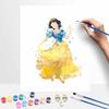 Disney Snow White Watercolor Oil Paint by Numbers Painting Kit Handmade Diy Home Decor Gifts Wall Art Canvas Painting Craft Set Decor