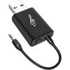 Bluetooth 5.0 Transmitter Receiver Adapter, 3.5mm Portable Wireless Audio Transmitter Receiver Dongle for TV/PC/Headphones/Car Stereo/Home Theater,