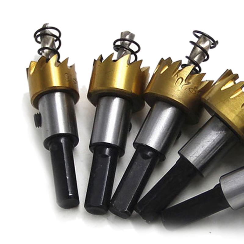 

Набор из 5 шт. кольцевых пил, сверл, инструмент для открывания дерева, для развертывания листового металла и железа, с коробкой Tit