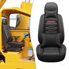 Excavator Seat Cover Accessories Protector Breathable PU Leather Wear Resistant Decorative Easy to