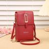 Urban Minimalist Women's Touchscreen Crossbody Bag – Multifunctional Card Holder & Coin Purse 