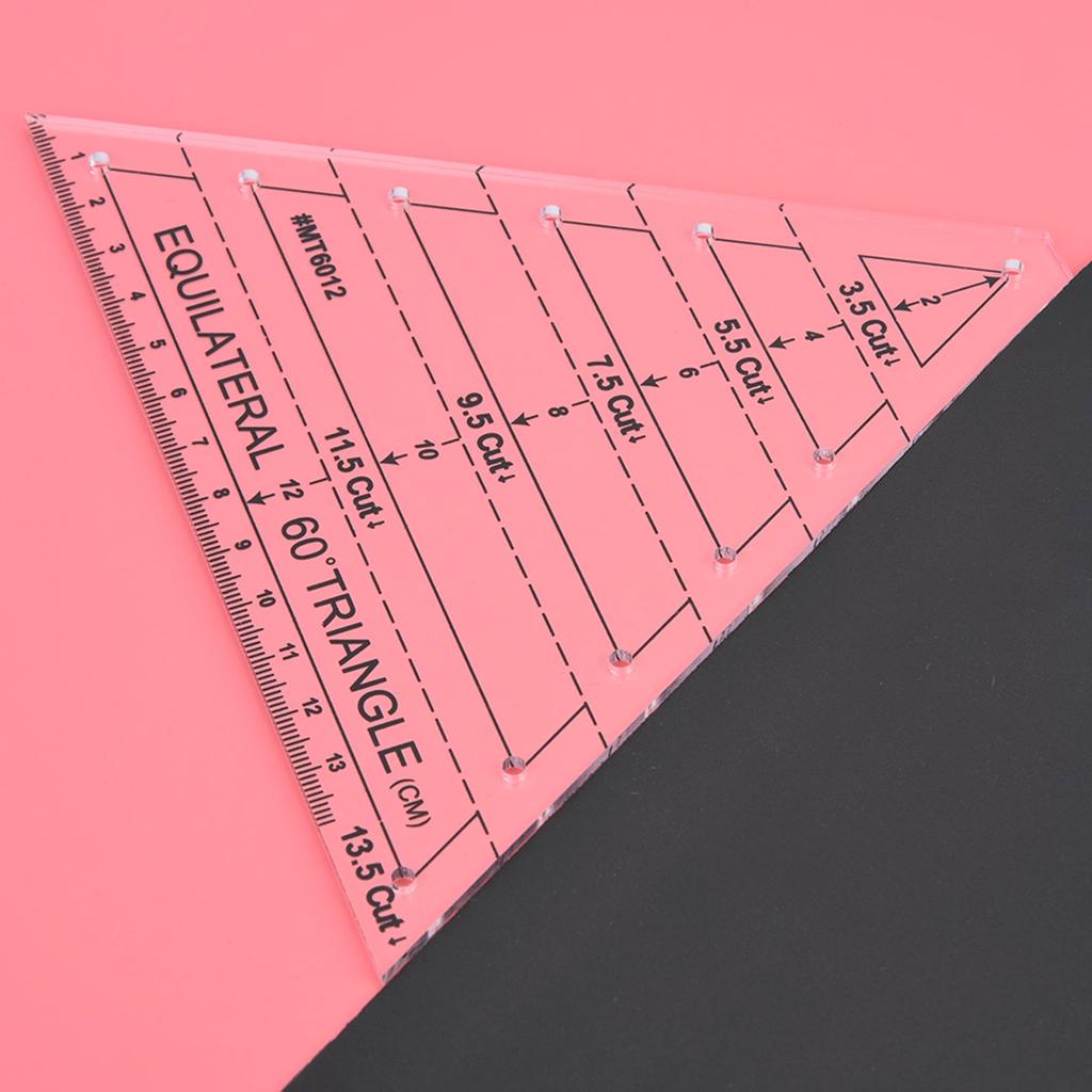 Acrylic Triangle High Transparency Original Scale Tailor maker Ruler for Quilting