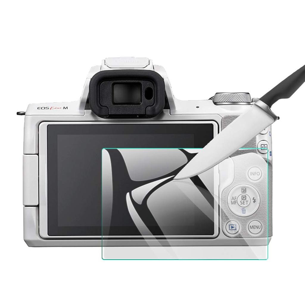 EternalStars Camera Screen Protector with 9H Full for Canon EOS Kiss Kiss and Kiss M6 Mark II Cameras 3-Piece Hardness, Coverage, M2, M,
