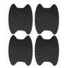4pcs Carbon Fiber Car Door Handle Protective Stickers - A Style