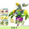 Plants vs. Zombies Boss Robot Melon-pult Chomper Action Figure Model Set PVC Deformation Doll Toys for Gift