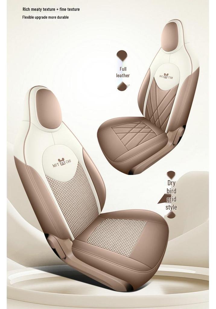 2025 Wuling Hongguang Mini EV Seat Covers, Four-Door, All-Season Full Coverage Car Interior Decoration.
