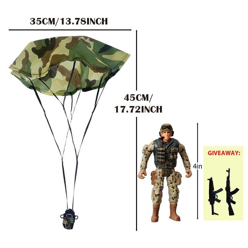 Parachute Toy Army Police Military Snow Navy Soldier Action Figure Toy Hand Throwing Kids Game for Boy Children Christmas Gift