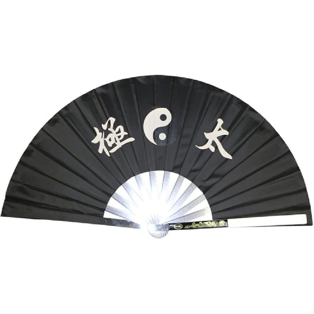 Stainless Steel Tai Chi Fan Decorative Folding Fans Chinese Kung Fu Fan for Performance Dance, Arts Dance, Training, Sports, Decorations, Festival,