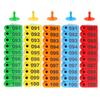 100Pcs Sheep Goat Ear Tag with Number / Ear Tag Pliers Laser Copper Head Earrings Farm Livestock Sheep Ear Identification Tools