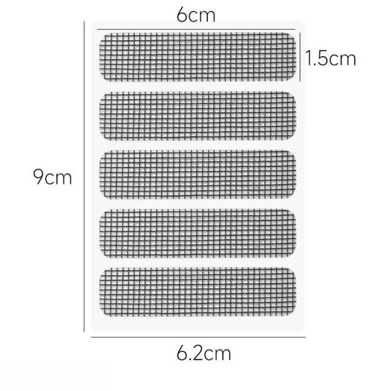 10PCS Window Screen Repair Patch Mosquito Proof Mesh Sticker for Exhaust Grille Drainage Holes Invisible Hole Paste