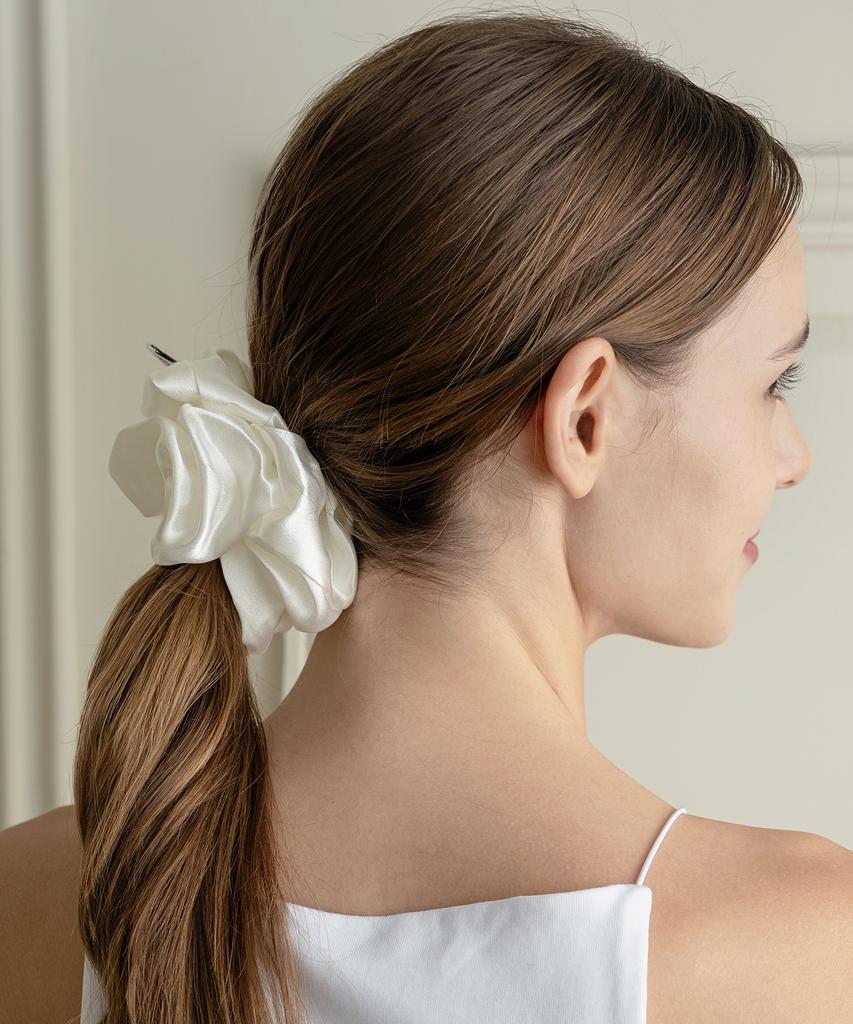 Has [Set] Hdm009 Basic Satin Scrunchie