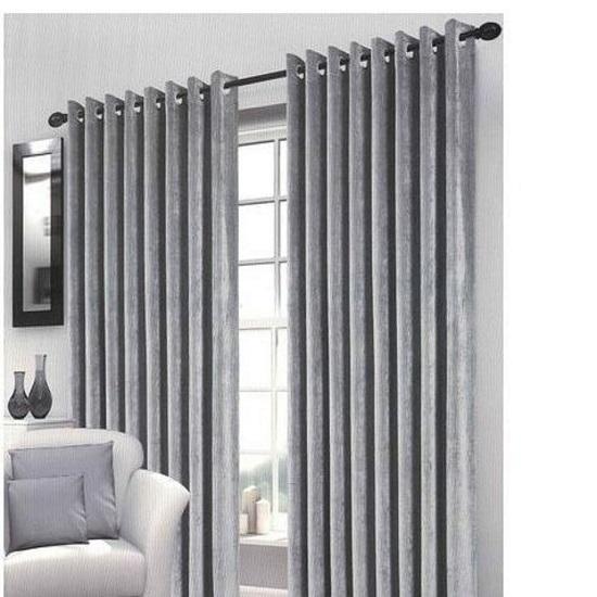 

@ Polyester Curtain Grey Colour For Door Home Decoration MJ-265-60%OFF
