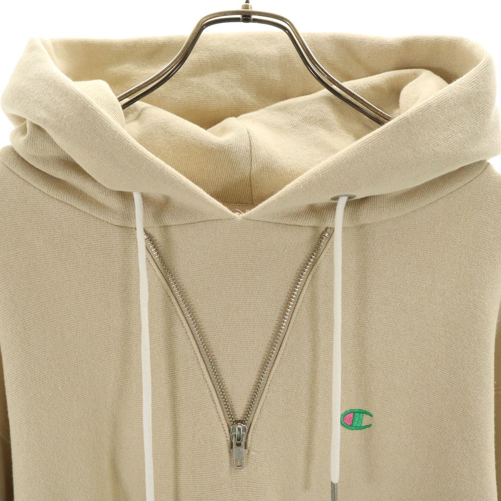 Champion Long sleeve Reverse weave Sweatshirts L beige Back brushed Women Used