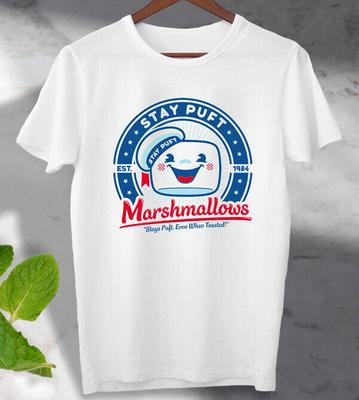 Stay Puft T Shirt Marshmallow Ghostbusters 80s T Shirt  Unisex  Men's Ladies Top