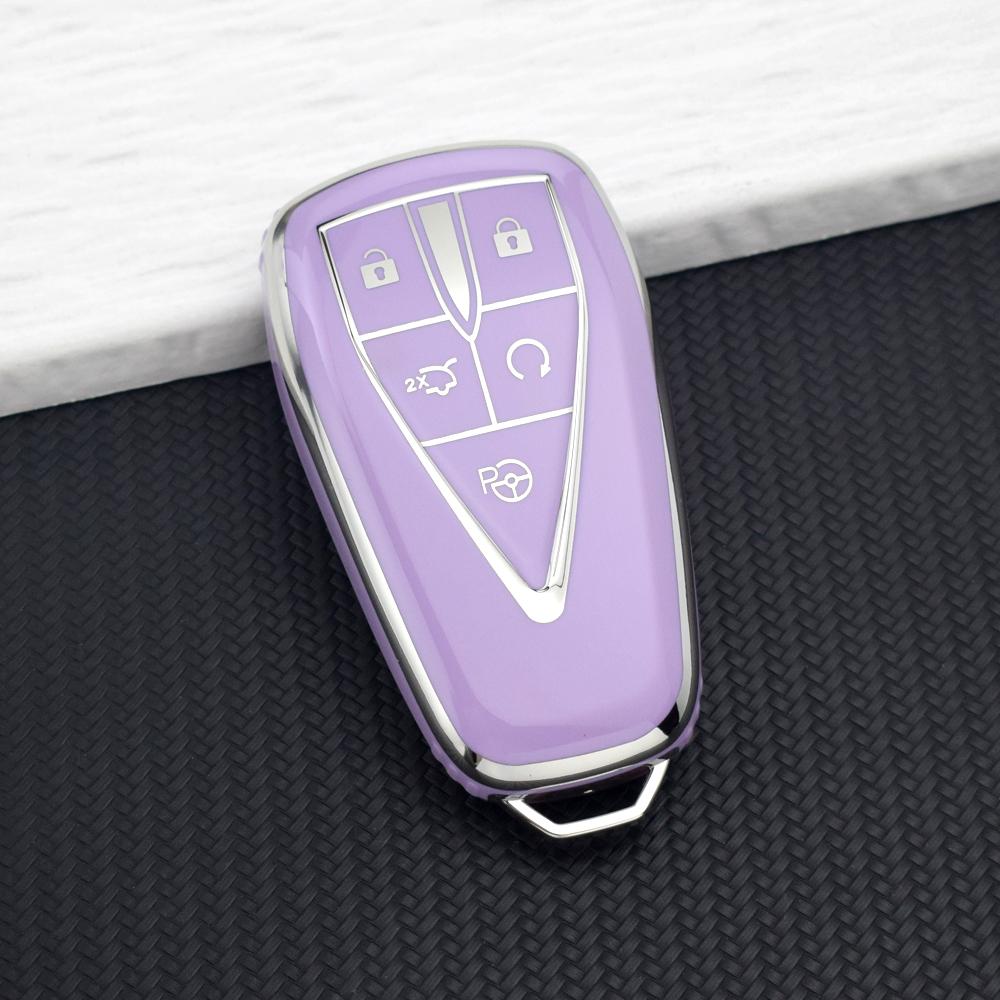 Anti-Scratch Key Cover For Changan Cs75 Plus Cs55 Plus Cs35 Plus Unit Unik Oshan X7 X5  Tpu 3/4/5 Buttons Car Key Case Keychain