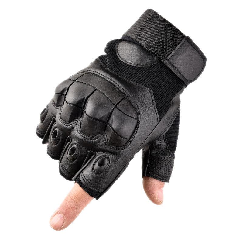Men'S And Women'S Sports Tactical Half Finger Gloves Field Outdoor Military Fans Gloves Open Fingers Fitness Non-Slip Riding Gloves