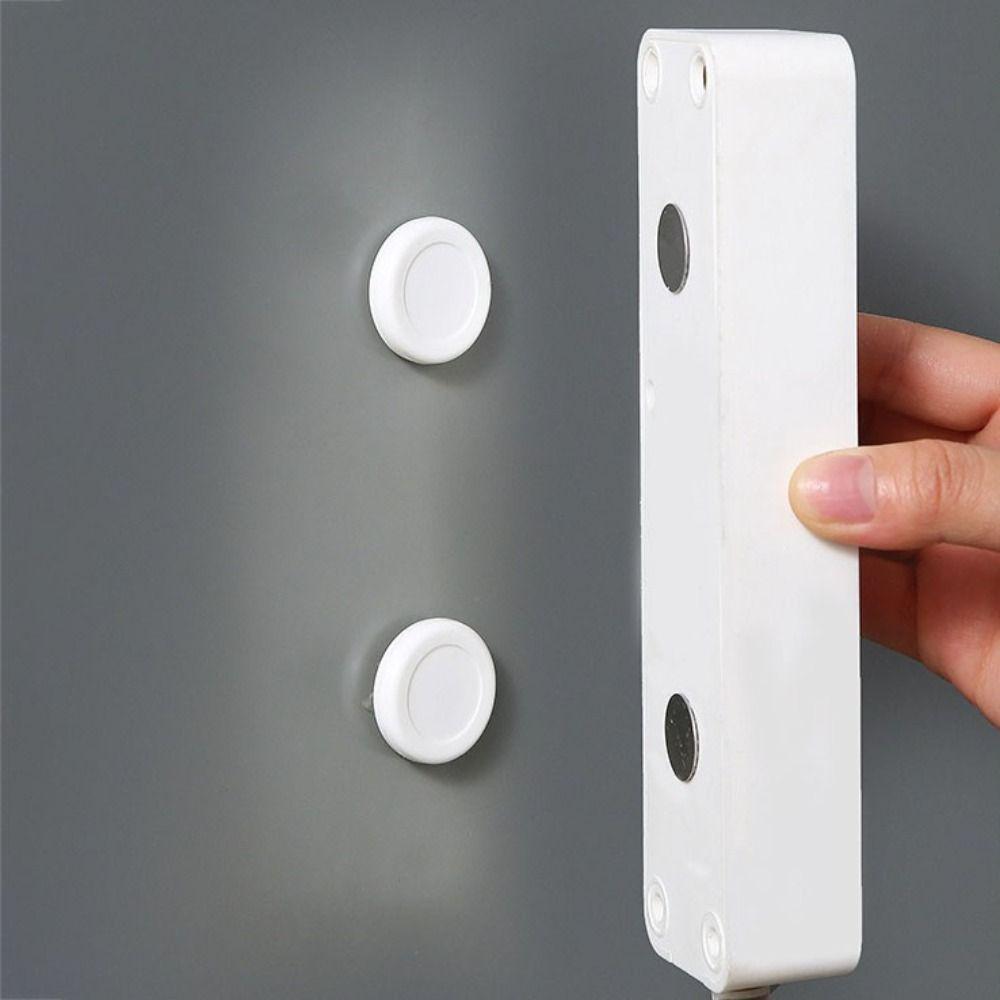12pcs Self Adhesive Magnetic Remote Control Rack No Hole Punching Stable Magnetic Paste Hook Dopamine Decorative