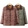 Stylish Spring Suede Jacket for Middle-Aged and Elderly Women: Long-Sleeved, Plush, Perfect for 60-Year-Old Moms
