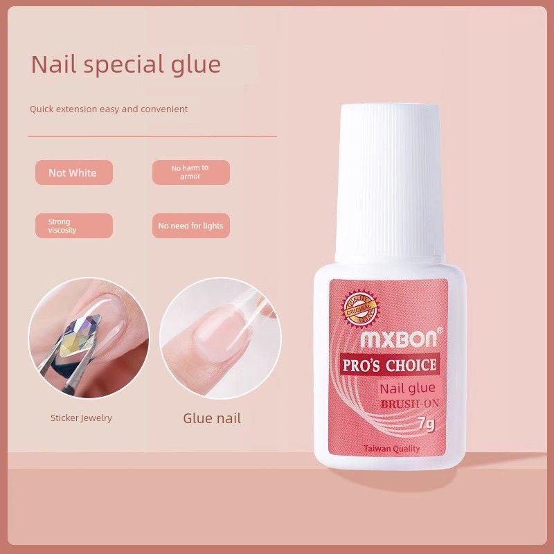 

Jelly Glue Nail Stickers Wear Nail Tip Patch Glue Long-Lasting High Viscosity Fake Nails Double-Sided Removable Ultra-Thin Nail Art [Import Taiwan glue 7G]]