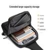 Men's Waterproof Oxford Crossbody Chest Bag - Casual Sling Bag with Large Capacity