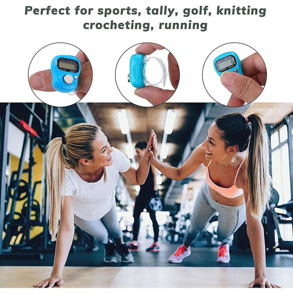 Tally Counter Electronic Finger Counter Digtal Clicker Counter 5 Digit LCD Counting for Knitting/Golf/Coaching/Goods Counting