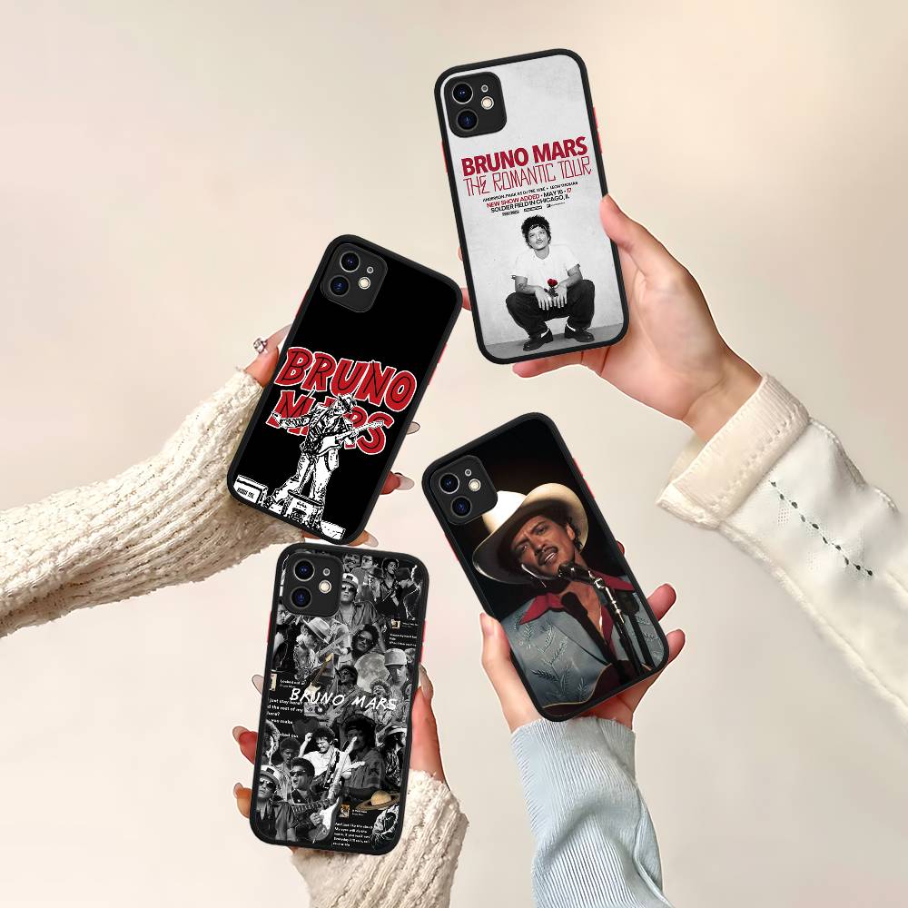Famous Bruno Mars The Romantic Phone Case For IPhone 16 15 14 11 12 13 Pro Max Plus 12 XS Max Back Cover Matte Case