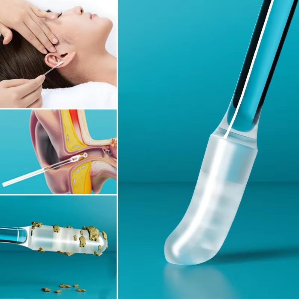 New Silicone Disposable Ear Swabs Soft Ear Cleaner Sticky Ear Swabs Ear Wax Removal Tool Adults