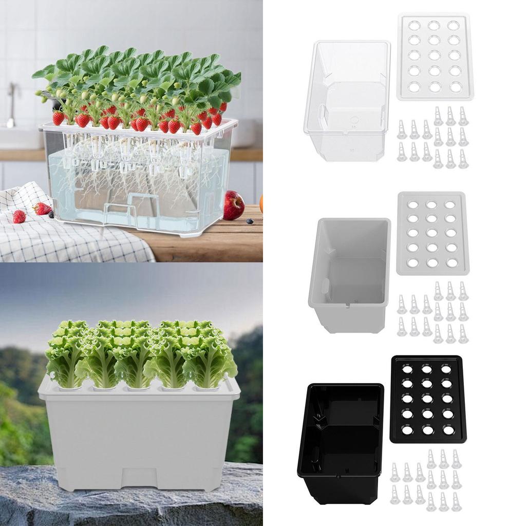 Hydroponic Growing System Kit Planting Container Practical Convenient Portable Hydroponic Grow Kit for Outdoor Vegetables