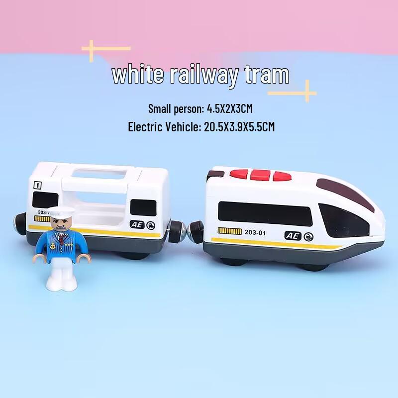 Magnetic Electric Train Engine Toy for Kids - Compatible with All Wooden Tracks