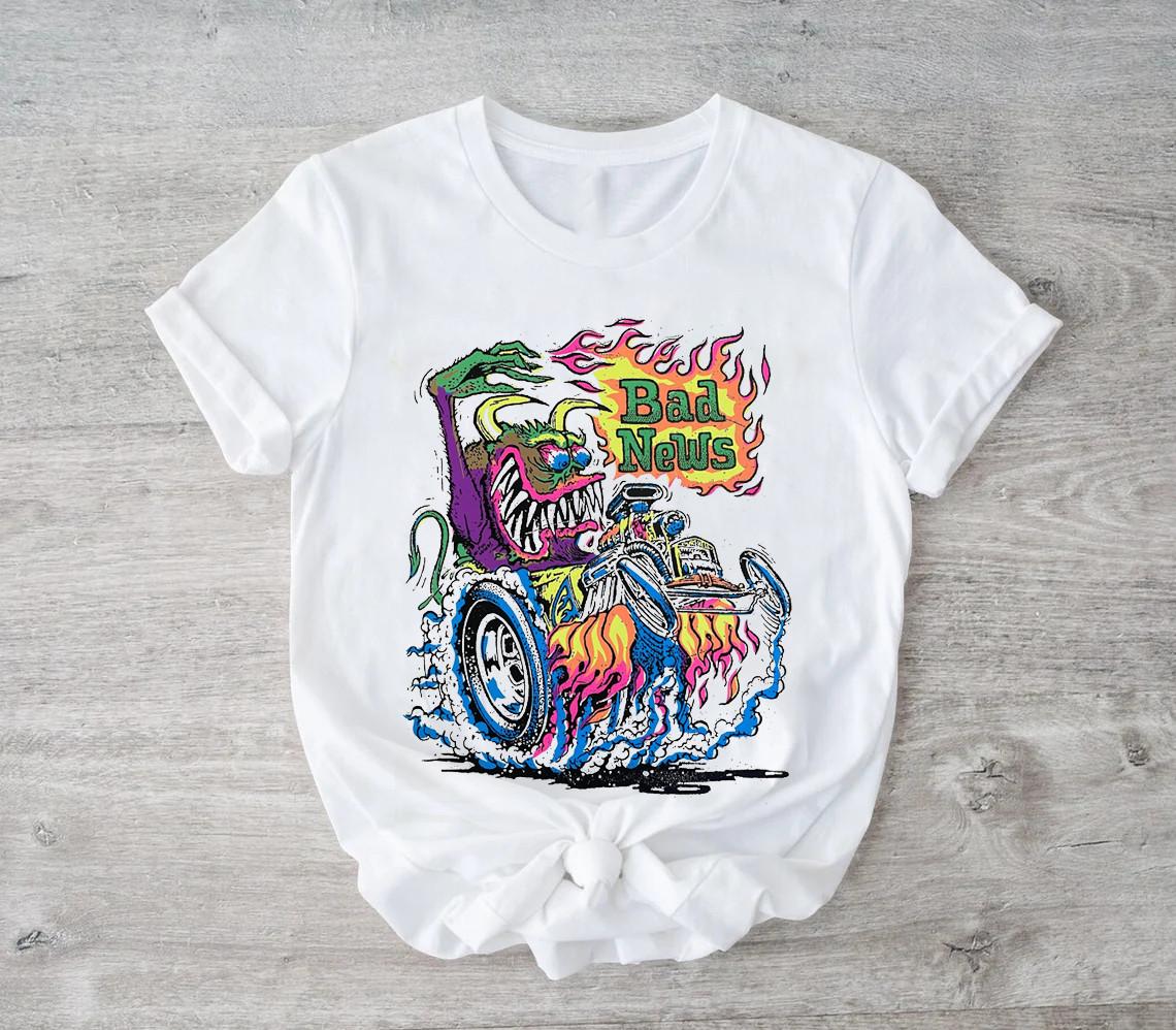 Tiger Fight Graphic T-Shirt – Vintage Japanese Style Two Tigers Print A324 XL