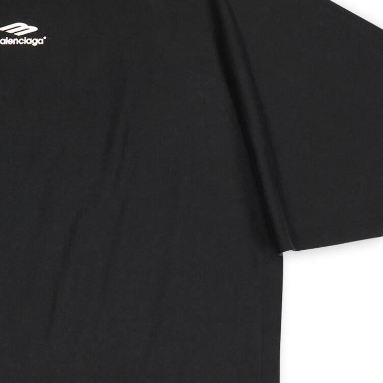 (WMNS) Balenciaga 3B Sports Icon Flat T-Shirt 'Black' Women's 704032TMVJ71070