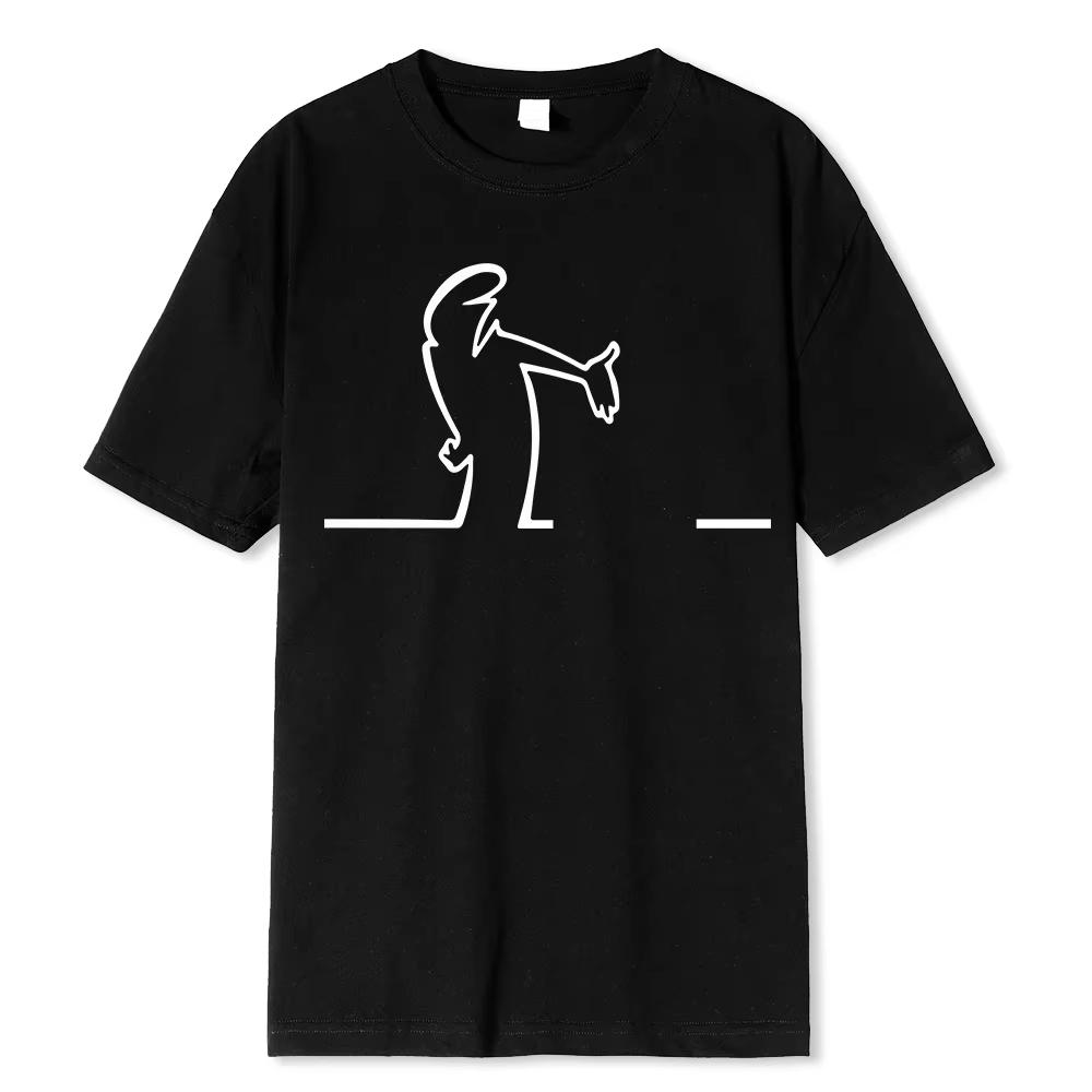 Tolle Space Coaster T-Shirts La Linea TV-Serie Aufdruck Streetwear Unisex Street Fashion Reines Baumwoll-T-Shirt Lustige T-Shirts Oberteile
