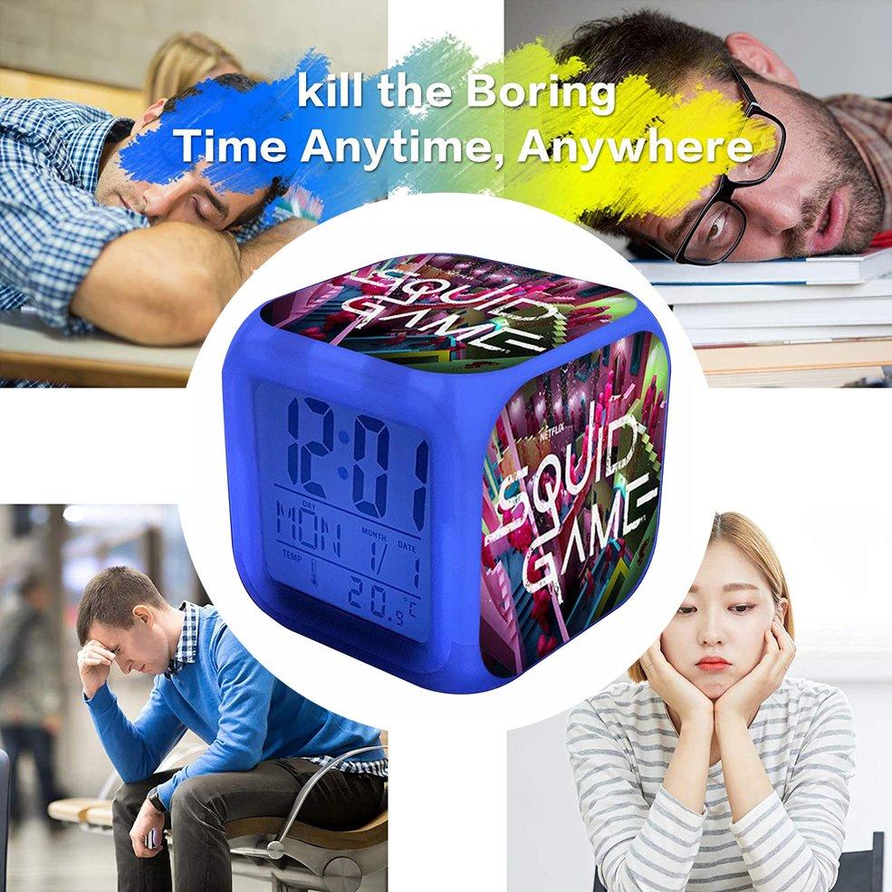 Buy Alarm Clock For Squid Game Alarm Clock Student Led Color Changing