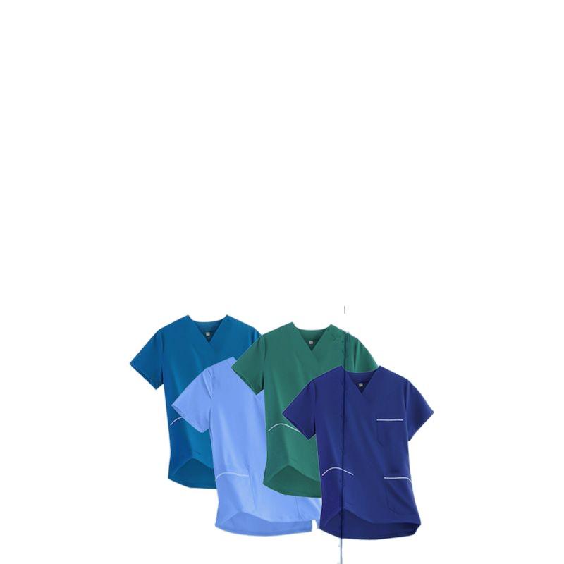 Ledinio šilko antistatinis šveitimo kostiumas odontologams ir gyvūnų gydytojams