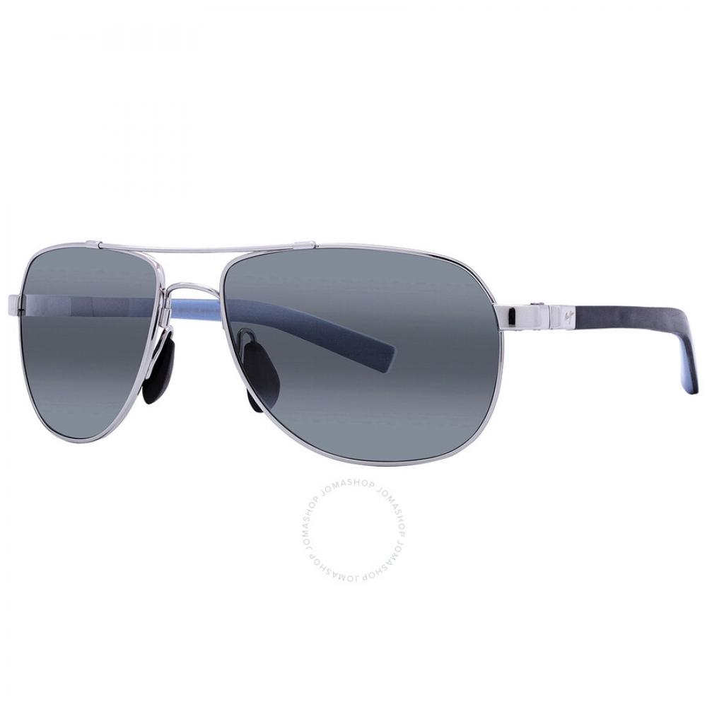 Maui Jim Guardrails Neutralgraue Piloten-Sonnenbrille für Unisex, 327 17 58