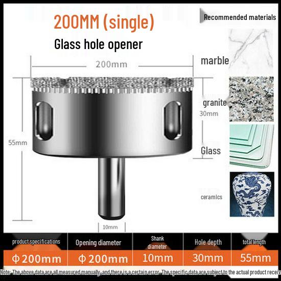 6mm Multifunctional Glass & Tile Drill Bit Set for Marble