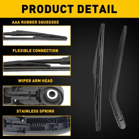 Rear Windshield Wiper Set for Toyota Arm Blade Prius 2003-2009 85241-47010