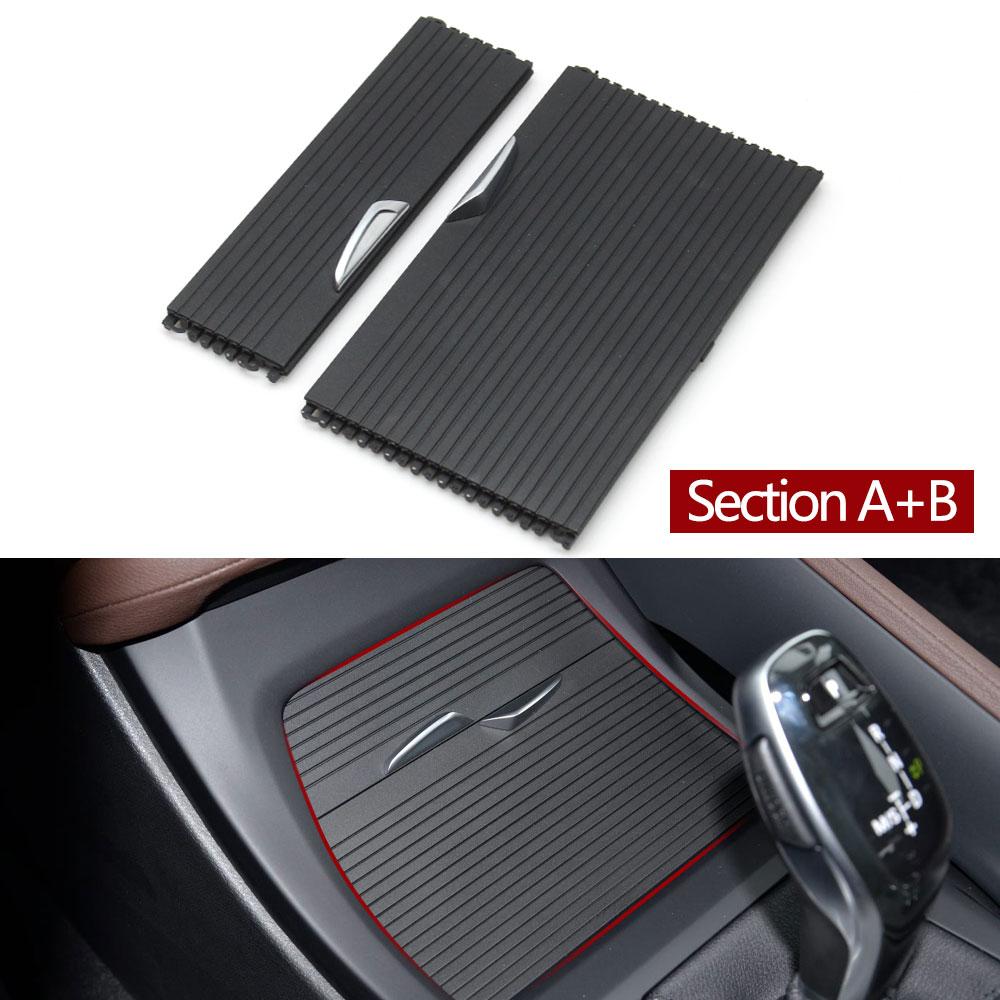 Car Center Console Armrest Box Drink Water Cup Holder Cover Rolling Curtain For BMW X1 X2 F48 F49 F39 2016- 51169299529
