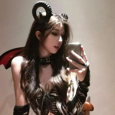 Dunkles Halloween Succubus Dämonen Kopfschmuck: Ziegen- & Kuhhorn Cosplay Stirnband