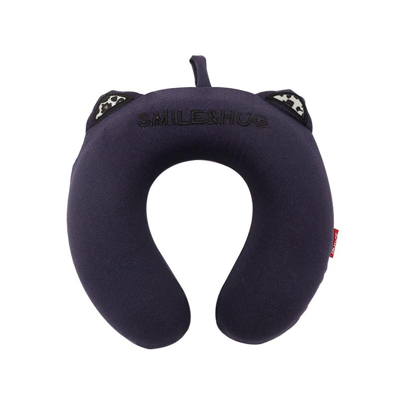 Cuscino per il Collo a Forma di U in Memory Foam con Animali dei Cartoni Animati per Viaggio, Casa o Ufficio Reclinabile