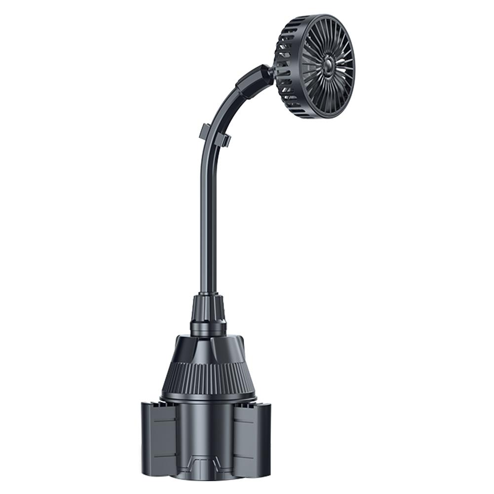 USB Car Cup Holder Fan 3 Speeds Auto Water Cup Holder Fan Adjustable Portable Car Cooling Fan Auto Interior Accessories