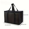 1PC, Duty Leakproof Thermal Grocery Bag with Large Capacity, Extra Long Bottom for Meal Prep, Camping, Lunch Boxes - Reusable