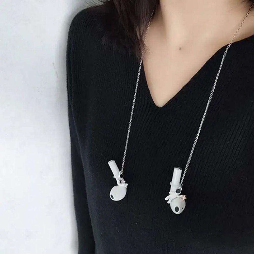 Magnetic Headphone Chains Astronaut Earphones Necklace Anti-Lost Earphone Chain Bluetooth Earphone