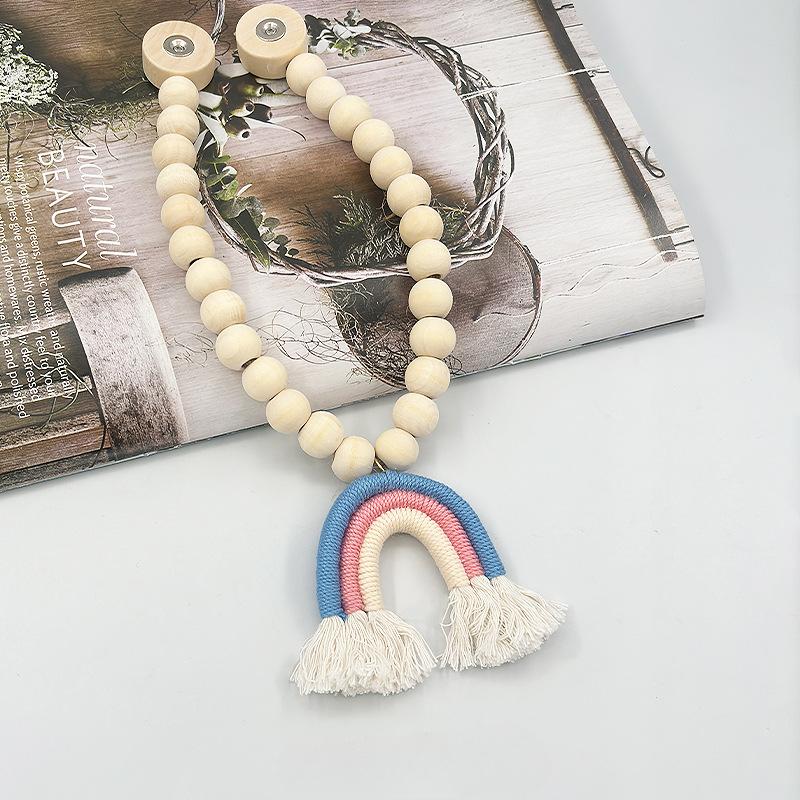 

Модная мультяшная радужная струя, занавеска из розового дерева, магнитная пряжка, домашняя занавеска, магнитный ремешок для подвязывания, веревка для подвязывания 1PC синий/белый